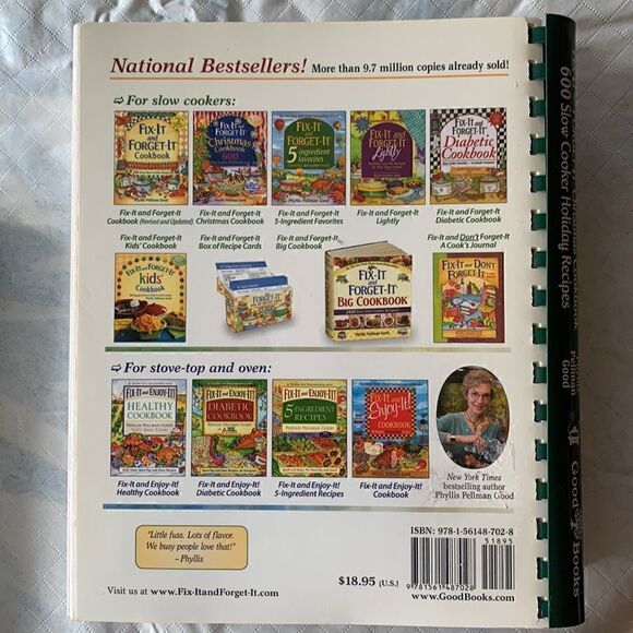Cookbook Paperback Christmas Slow Cooker Phyllis Good - Picture 3 of 12